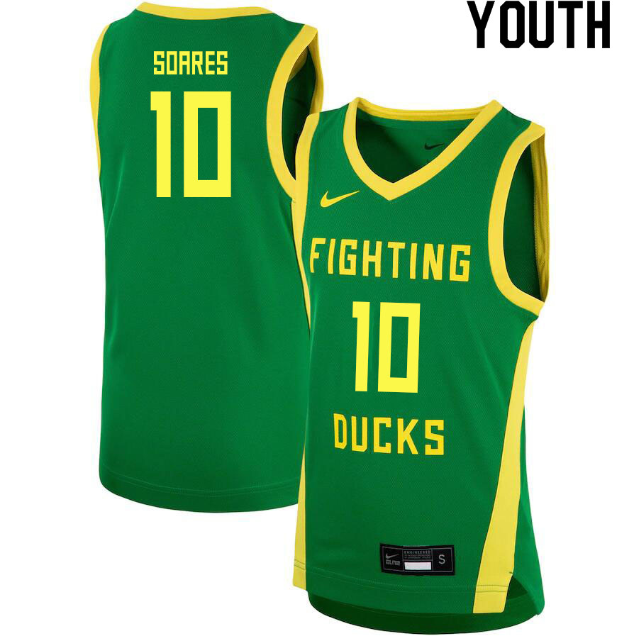 Youth # #11 Rivaldo Soares Oregon Ducks College Basketball Jerseys Sale-Green - Click Image to Close